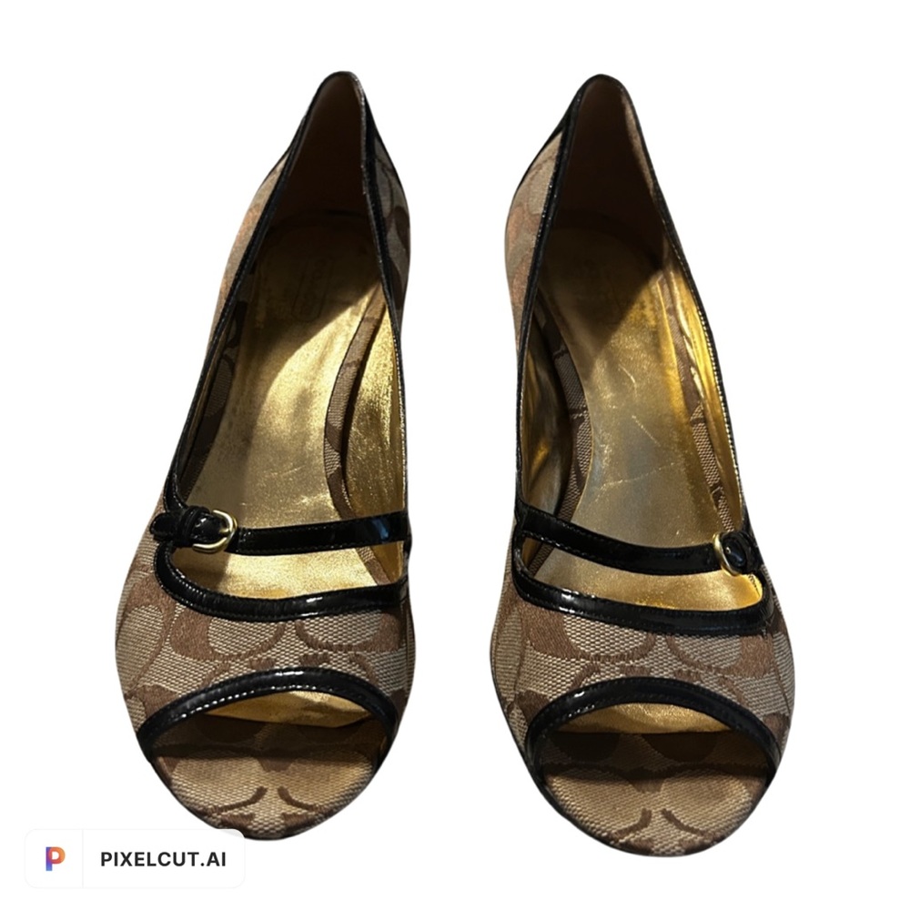 Coach Peep Toe Heels